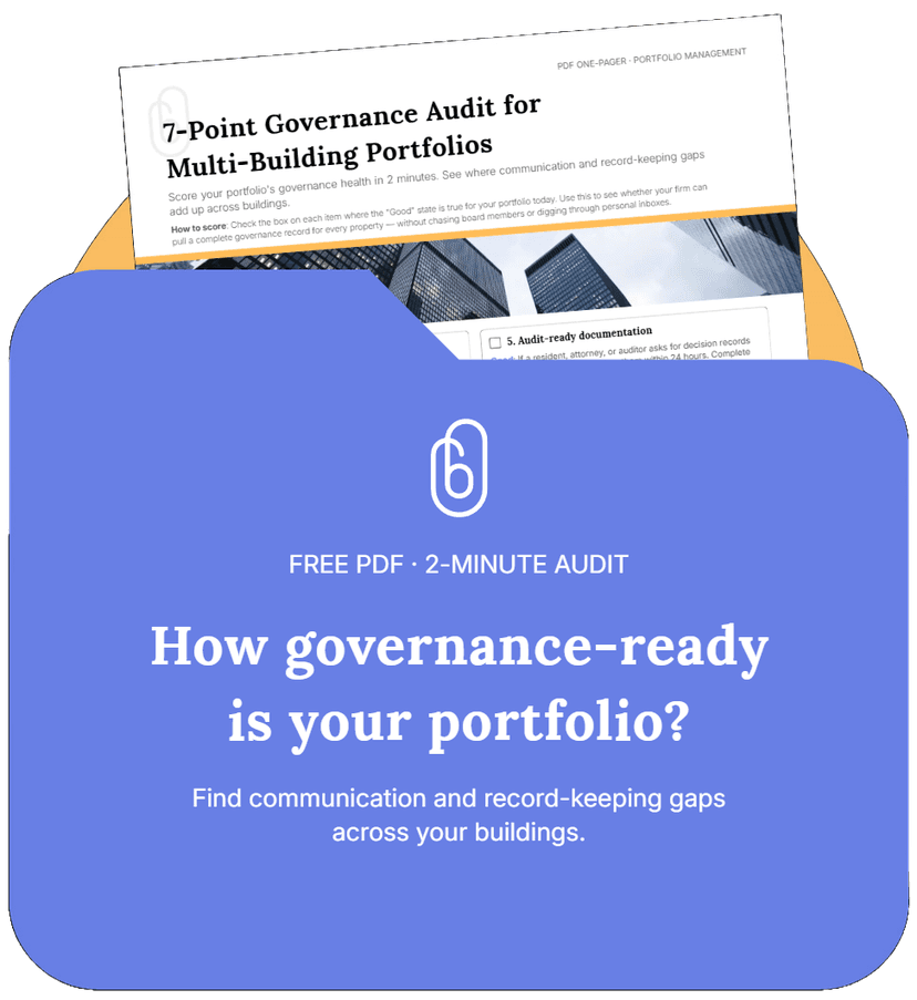 Preview of 7-Point Governance Audit for Multi-Building Portfolios